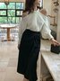 Women Plain Autumn Elegant Polyester Halter No Elasticity 1 * Top Pullover Regular Size Blouse