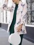 Women Floral Summer Urban Polyester No Elasticity Daily Regular H-Line Regular Size Blazer