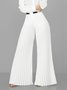 Women Plain Autumn Elegant Zipper Daily Regular Fit Long A-Line Regular Size Fashion Pants