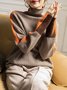 Coffee Long sleeve Turtleneck Daily Regular Fit Sweater