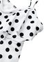 Casual Polka Dots Printing Scoop Neck Tankinis Two-Piece Set