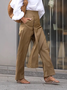 Plain Regular Fit Urban Fashion Long Pants