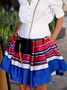 Lightweight Loose Striped Urban Skirt