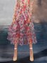 Daily Midi Floral Elegant Regular Fit Skirt