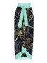 Dragonfly Square Neck Printing Vacation One Piece With Cover Up