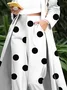 Regular Fit Polka Dots Elegant Fashion Pants