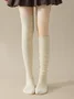 1pair Women High-Elastic Comfy Wool-Blend Over the Knee Socks