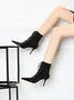 Women Minimalist Paneled Stretch Stiletto Heel Fashion Boots