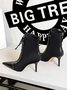 Women Minimalist Paneled Stretch Stiletto Heel Fashion Boots