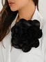 1pc Satin Flower Brooch Suitable For Holiday Parties
