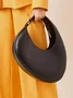 Novelty Minimalist Large Capacity Underarm  Bag With Random Color Ring