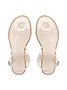 Elegant Camellia Ankle Strap Thong Sandals