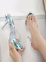 Transparent PVC Abstract Print Crystal Heeled Mule Sandals