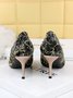 Elegant Imitation Pearl Beaded Hot Drilling Satin Stiletto Heel Pumps