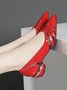 Breathable Mesh Low Heel Shallow Shoes