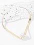 Faux Pearl V-Neck Collar Necklace