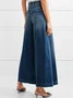 Denim High Waist  Casual Pockets Wide leg Jeans