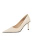 Minimalist Embossed Rivet Stiletto Heel Pumps