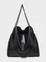 Minimalist Metal Chain Tote Bag Large Capacity Shoulder Bag