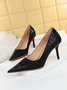 Minimalist Embossed Rivet Stiletto Heel Pumps