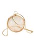 Metal Hollow Round Evening Handbag Spherical Mesh Crossbody Bag