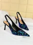 Sparkling Sequins Party Slingback Pumps