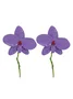 1pair Exaggerated Metal Flower Earrings