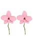 1pair Exaggerated Metal Flower Earrings