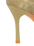 Elegant Applique Stiletto Heel D'Orsay Pumps