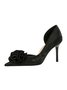 Elegant Applique Stiletto Heel D'Orsay Pumps