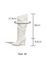 Irregular Patent PU Leather Stiletto Heel Fashion Boots