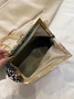 Glamorous Irregular Sequin Clutch Metal Chain Handbag with Crossbody Strap