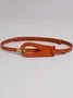 Irregular Hollow Out Split Leather Belt