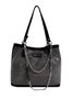 Glamorous Large Capacity Rhinestone Decor Shoulder Tote Bag