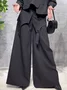 Loose Pocket Urban Wide Leg Pants