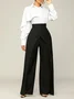 Urban Pockets Cross Fashion Wide Leg Pants