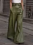 Urban Faux Leather Wide Leg Pants