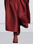 Urban Stripe Loose Fashion Wide Leg Pants