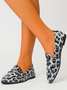 Pu All Season Leopard Casual Loafers