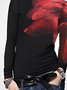 High Elasticity Urban Regular Sleeve Tight Turtleneck Long Sleeve T-Shirt