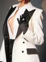 Plus size Plain Regular Fit Urban Lapel Collar Regular Sleeve Blazer