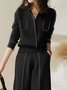 Plus Size Regular Fit Casual Long Sleeve Stand Collar Color Block Cardigan