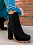 Urban Autumn Suede Leopard Fashion Boots