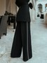 Elegant Loose Plain Fashion Pants