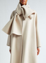 Loose Urban Bow Regular Sleeve Coat