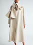 Loose Urban Bow Regular Sleeve Coat