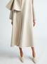 Loose Urban Bow Regular Sleeve Coat