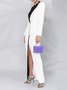 Regular Fit Urban Lapel Collar Color Block Regular Sleeve Dress