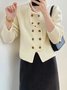 Elegant Plain Regular Sleeve Sweater Cardigan