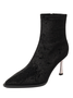 Glitter Plain Urban Velvet Fashion Boots